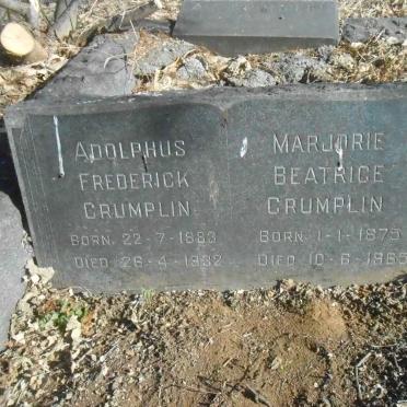 CRUMPLIN Adolphus Frederick 1883-1932 :: CRUMPLIN Marjorie Beatrice 1875-1965