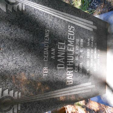 CRONJE Daniel Barthulemeus 1938-1991