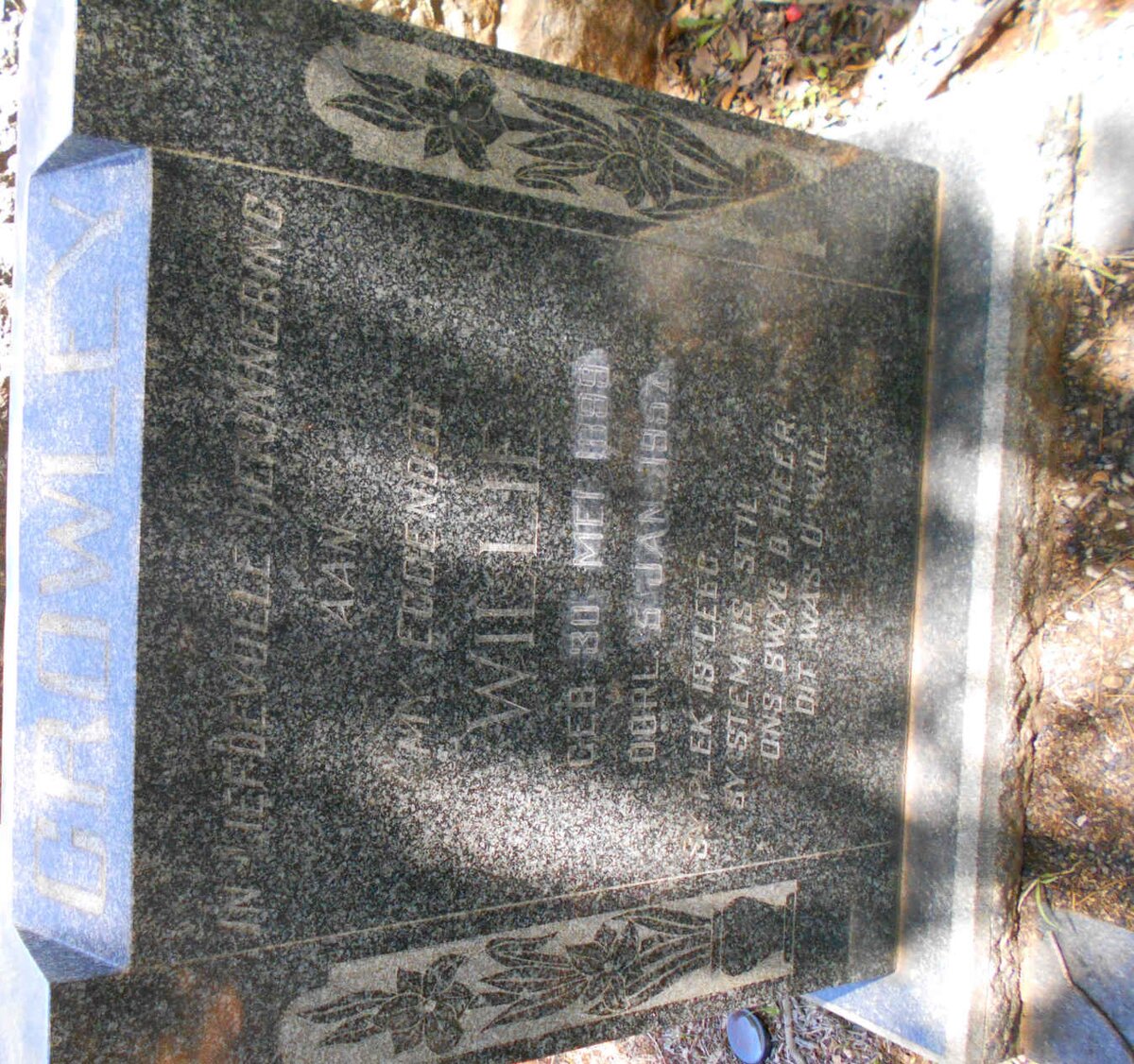 CROWLEY Willie 1899-1957