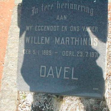 DAVEL Willem Marthinus 1889-1971