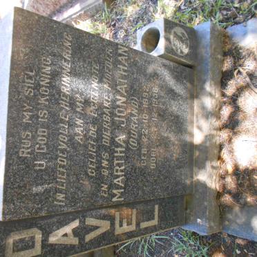 DAVEL Martha Jonathan nee DURAND 1892-1956