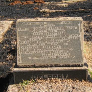 DELPORT Marthinus Gerhardus Francios 1886-1942