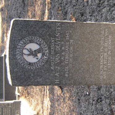 DEVENTER H.A.J., van -1943