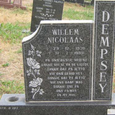DEMPSEY Willem Nicolaas 1930-1999