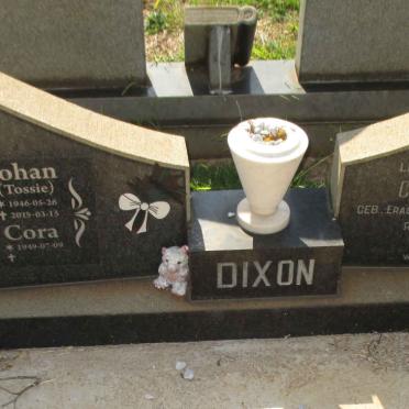 DIXON Johan 1946-2015 &amp; Cora 1949- :: DIXON Cornelia Petronella nee ERASMUS 1924-1968