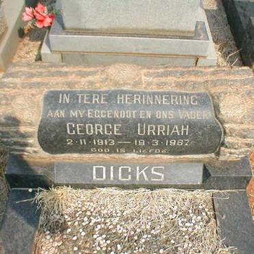 DICKS George Urriah 1913-1967