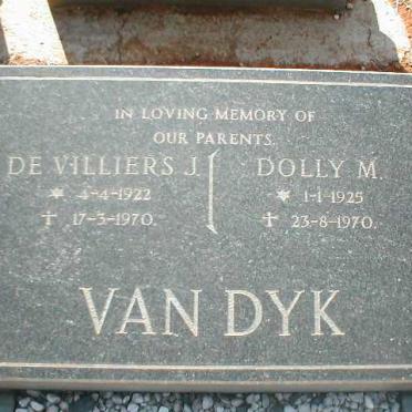 DYK De Villiers J., van 1922-1970 &amp; Dolly M. 1925-1970