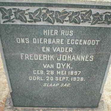 DYK Frederik Johannes, van 1897-1938