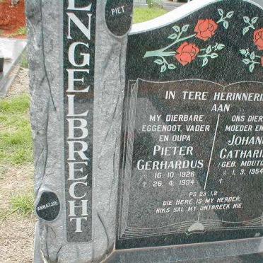 ENGELBRECHT Pieter Gerhardus 1926-1994 &amp; Johanna Catharina MOUTON 1954-