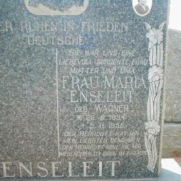 ENSELEIT Maria nee WAGNER 1894-1955