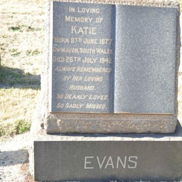 EVANS Katie 1877-1942
