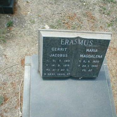 ERASMUS Gerrit Jacobus 1901-1979 &amp; Maria Magdalena 1920-1998