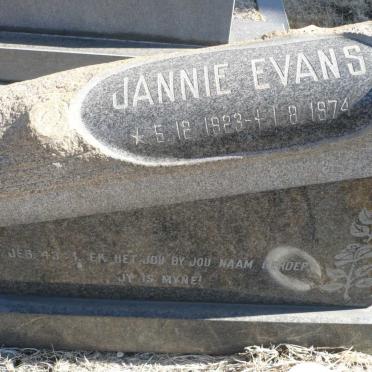EVANS Jannie 1923-1974