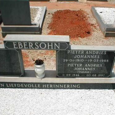 EBERSOHN Pieter Andries Johannes 1910-1988 :: EBERSOHN Pieter Andries Johannes 1946-1997