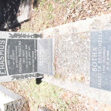 ERASMUS Daniel M.J. 1892-1972 &amp; Hendrika Rudolfina WEST 1896-1957