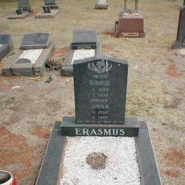 ERASMUS Dawid 1887-1970 &amp; Anna 1892-1948