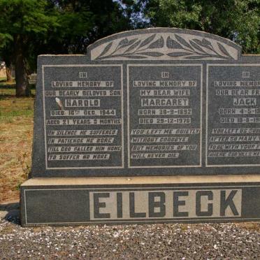 EILBECK Margaret 1892-1970 :: EILBECK Harold -1944 :: EILBECK Jack 1894-1984  
