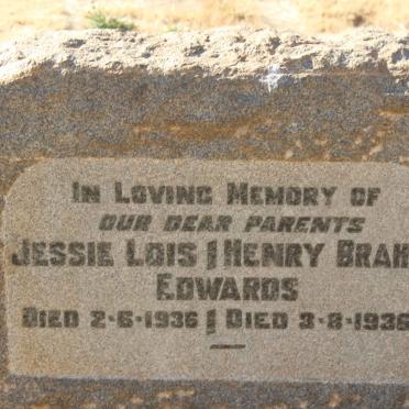 EDWARDS Henry Braham -1936 &amp; Jessie Lois -1936