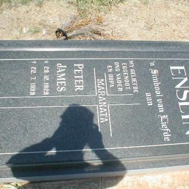 ENSLIN Peter James 1929-1999