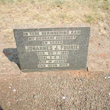 FOURIE Johannes J. 1881-1956