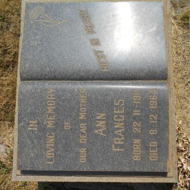 FRANCES Ann 1911-1964