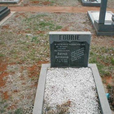 FOURIE Barend Hermanus 1923-19??