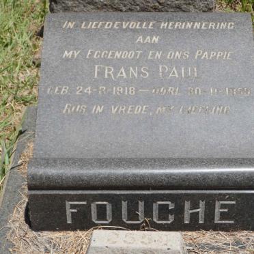 FOUCHÉ Frans Paul 1918-1959