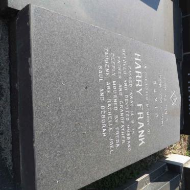 FRANK Harry -1975 &amp; Freda -1987