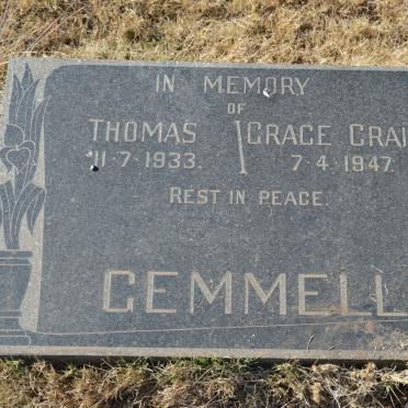 GEMELL Thomas -1933 &amp; Grace CRAIG -1947