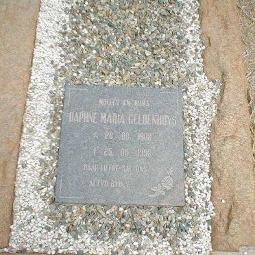 GELDENHUYS Dirk Christoffel 1906-1950 &amp; Daphne Maria 1908-1996