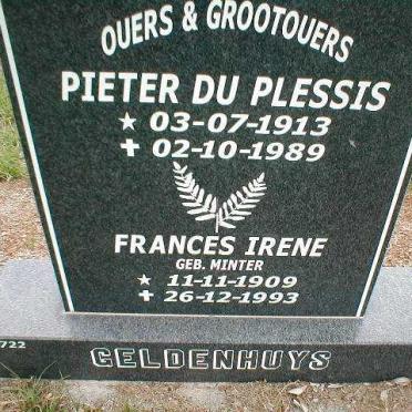 GELDENHUYS Pieter du Plessis 1913-1989 &amp; Frances Irene MINTER 1909-1993