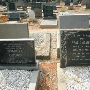 GOUWS Hendrik J.L. 1905-1982 :: GOUWS Nansie 1948-1967