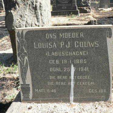 GOUWS Louisa P.J. nee LABUSCHAGNE 1885-1941
