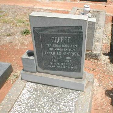 GREEFF Egbertus Hendrik D. 1909-1973