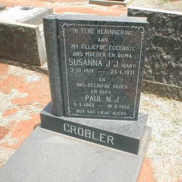 GROBLER Paul N.J. 1907-1972 &amp; Susanna J.J. 1912-1971