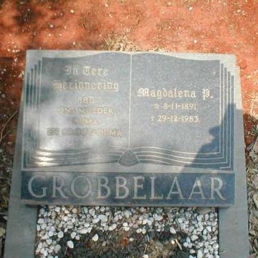 GROBBELAAR Magdalena P. 1891-1983