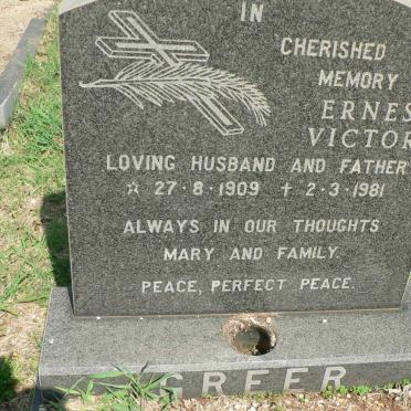 GREER Ernest Victor 1909-1981