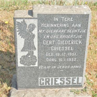 GRIESSEL Gert Diederick 1951-1952