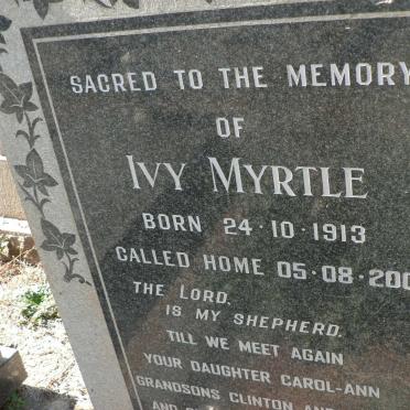 GRAHAM Ivy Myrtle 1913-2001