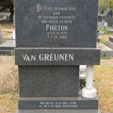GREUNEN Philton, van 1930-1983