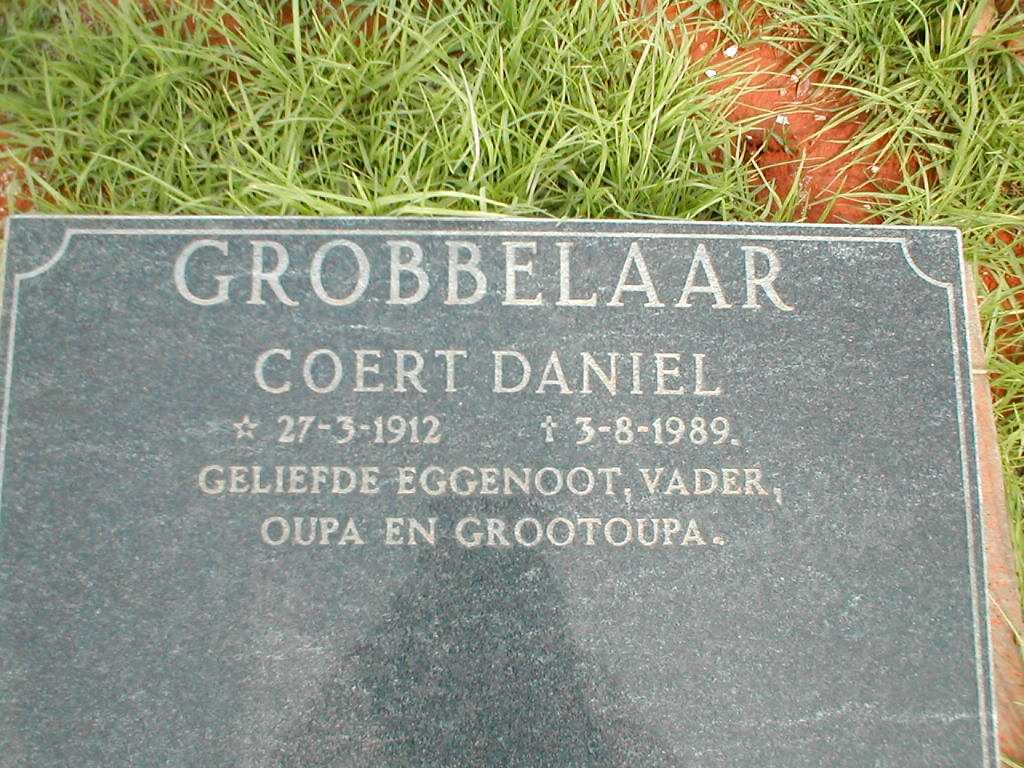 GROBBELAAR Coert Daniel 1912-1989