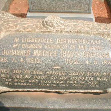 GREYLING Johannes Mathys 1913-1952