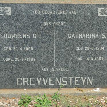 GREYVENSTEIN Louwrens C. 1899-1967 &amp; Catharina S.M. 1904-1967