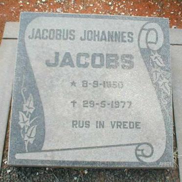 JACOBS Jacobus Johannes 1950-1977