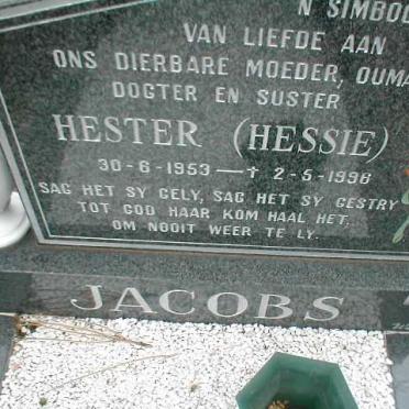 JACOBS Hester 1953-1996
