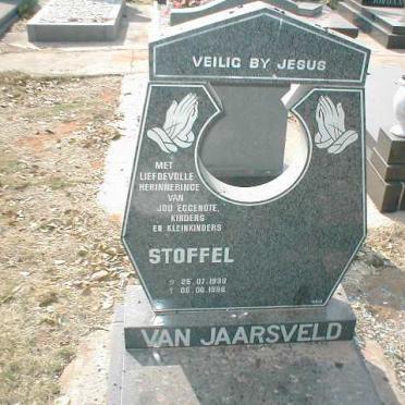JAARSVELD Stoffel, van 1930-1986