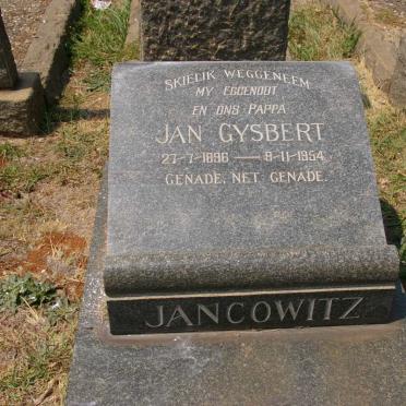 JANCOWITZ Jan Gysbert 1896-1954