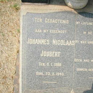 JOUBERT Johannes Nicolaas 1880-1943