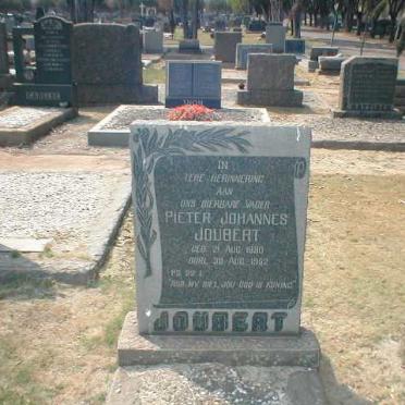 JOUBERT Pieter Johannes 1890-1952