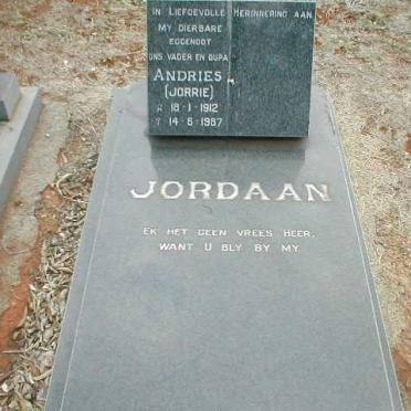 JORDAAN Andries  1912-1987